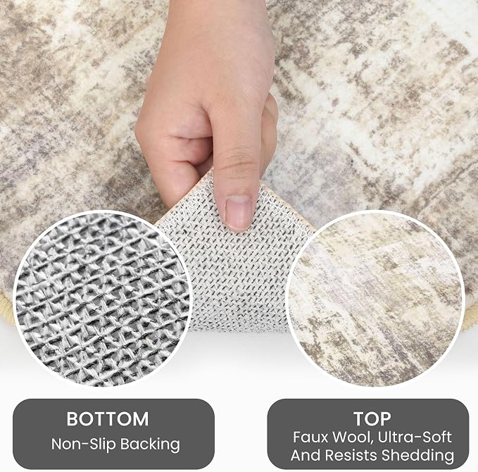 IOHOUZE Abstract Runner Rug 3x18 Ft Extra Long Washable Runners - Image 4