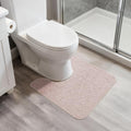 Bosap Toilet Rugs U Shaped Bathroom Rug, Machine Washable Non Slip Quick Dry by BosapDirect