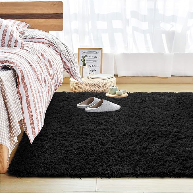 Andecor Soft Fluffy Bedroom Rugs, 3 x 5 Feet Indoor Shaggy Plush Area Rug - Image 9