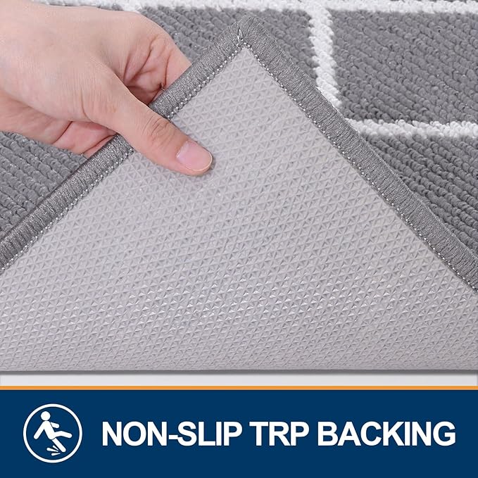 Finchitty Large Indoor Door Mat, Non-Slip Absorbent Resist Dirt Entrance Mat - Image 3