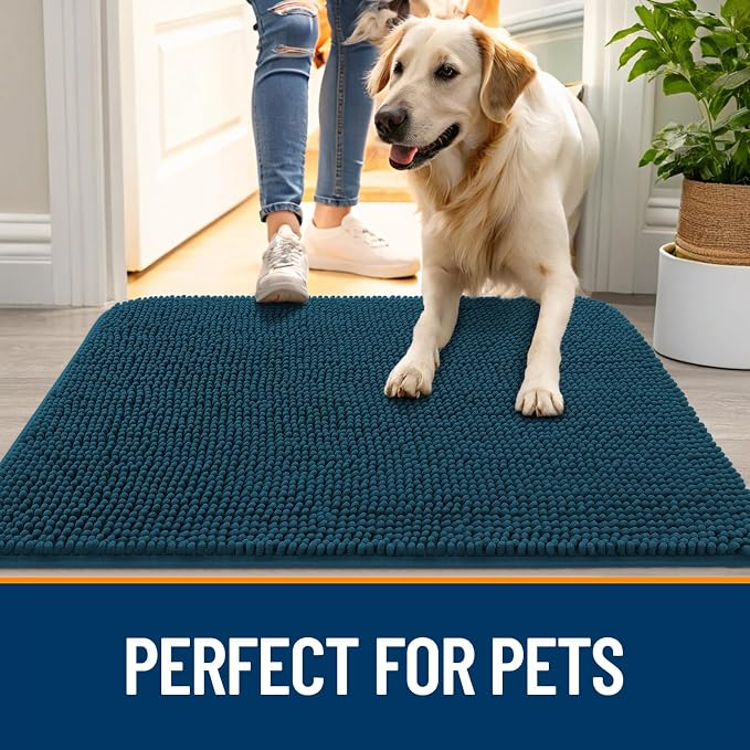OLANLY Dog Door Mat for Muddy Paws 30x17, Absorbs Moisture and Dirt, Absorbent - Image 6