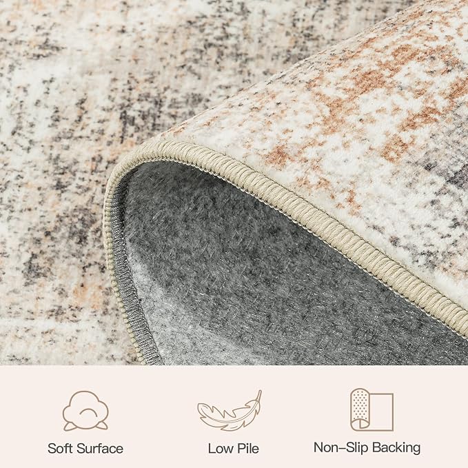 Lofus 2X 8 Area Rug for Hallways, Low Pile Soft Carpet Runner for Kitchen - Image 7