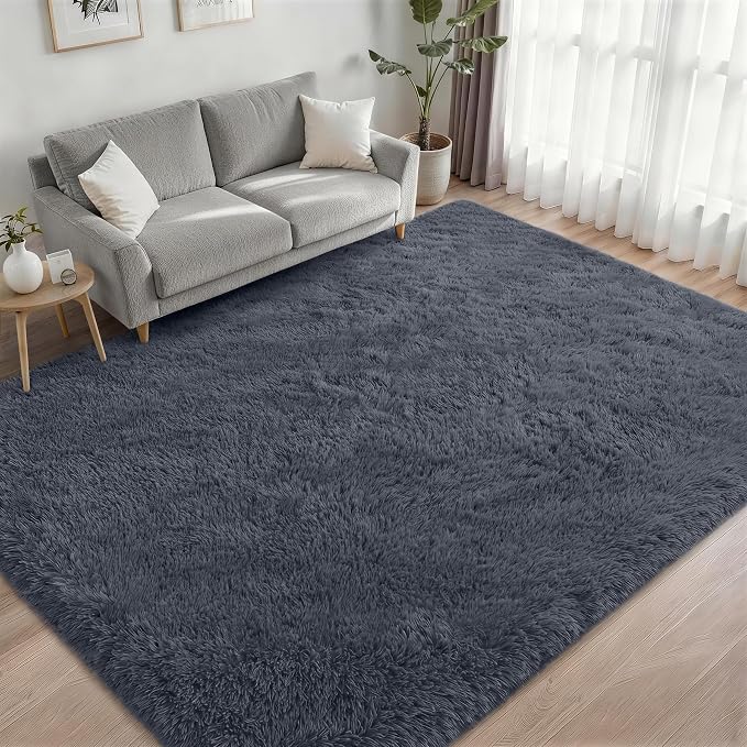 Fluffy 4x6 Area Rugs for Living Room Bedroom: Ultra Soft Shag Rug Non-Slip - Image 2