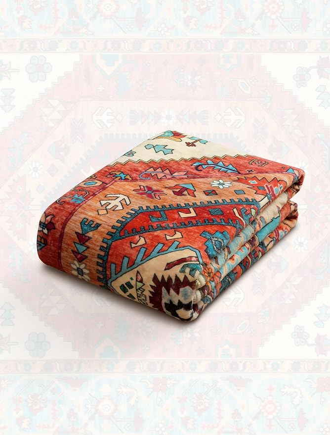 SERISSA Boho Washable Runner Rug, 2x6 Rug Runner Non-Slip Vintage Orange - Image 7