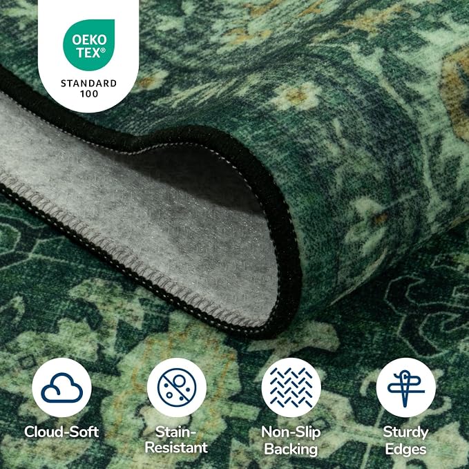 Lessymo 5x7 Washable Area Rug - Image 5