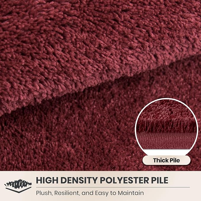 PURRUGS Easy Care Area Rug 4ft x 6ft, Non-Slip Machine Washable Entryway Rug - Image 4