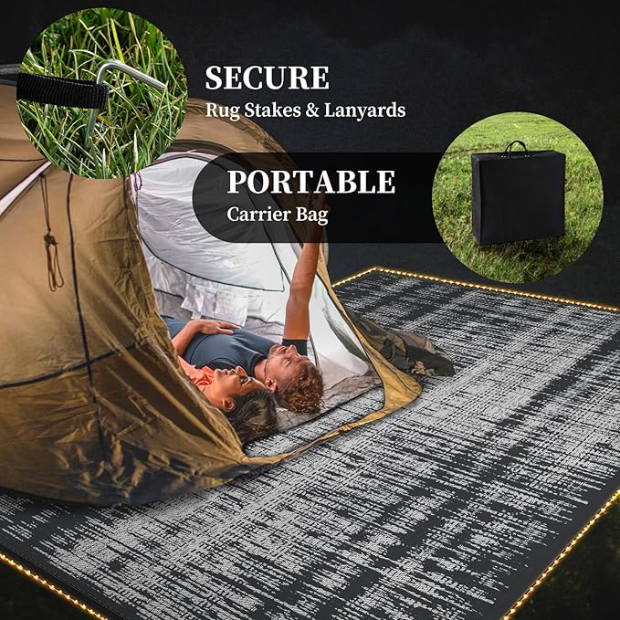 MontVoo Outdoor Rug Waterproof 6x9 ft - Image 5