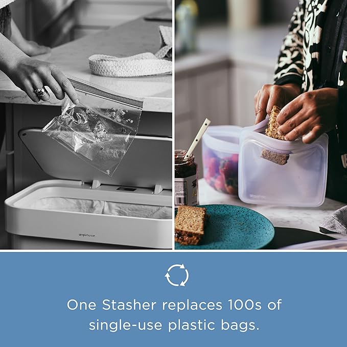 Stasher Premium Reusable Silicone Food Storage Bowl, 6-Cup | Food-Safe Silicone - Image 8