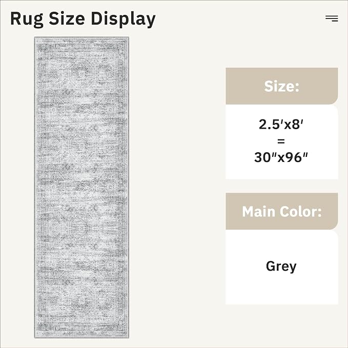 Soalmost Washable Runner Rug - Image 6