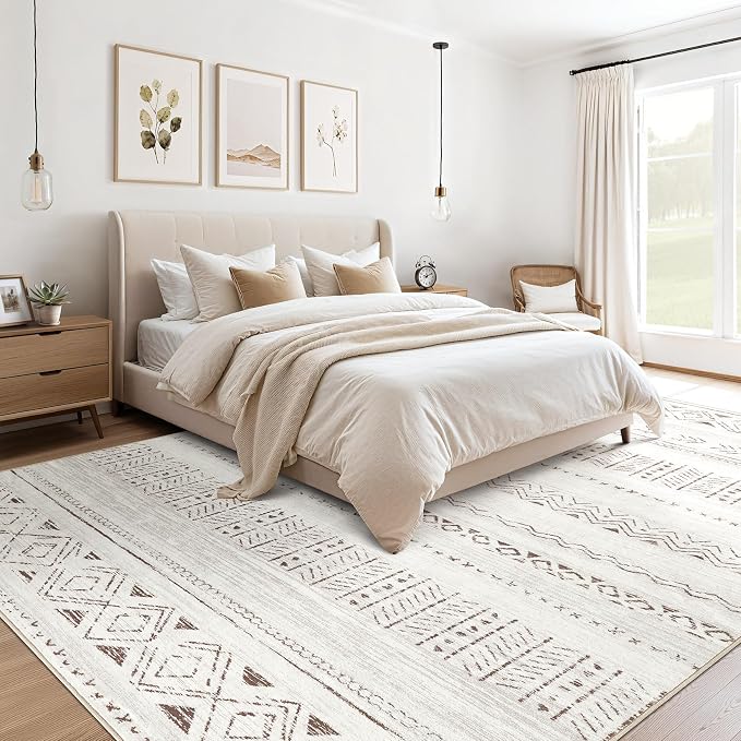 cotiled 6x8 Area Rugs Living Room Rug: Washable Boho Rugs - Image 5