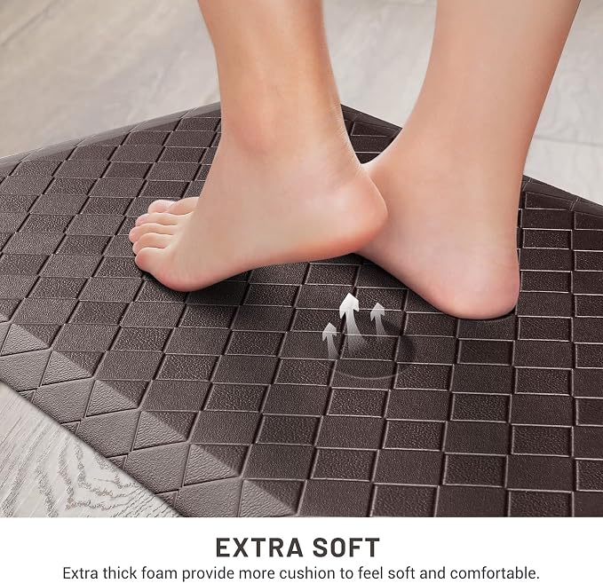 HappyTrends Kitchen Mat Cushioned Anti-Fatigue Floor Mat, Thick Waterproof - Image 3