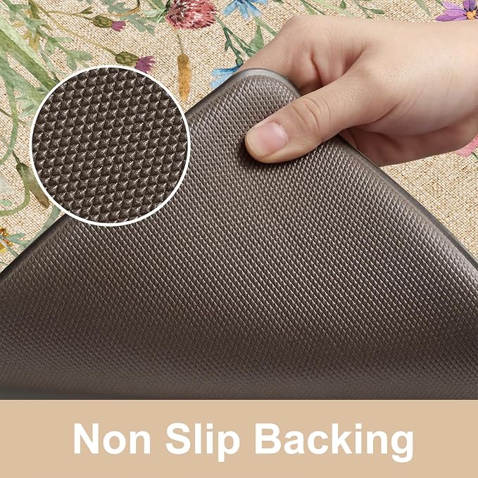 KIMODE Anti Fatigue Kitchen Mat, Cushioned Farmhouse Kitchen Runner, Non Slip - Image 4