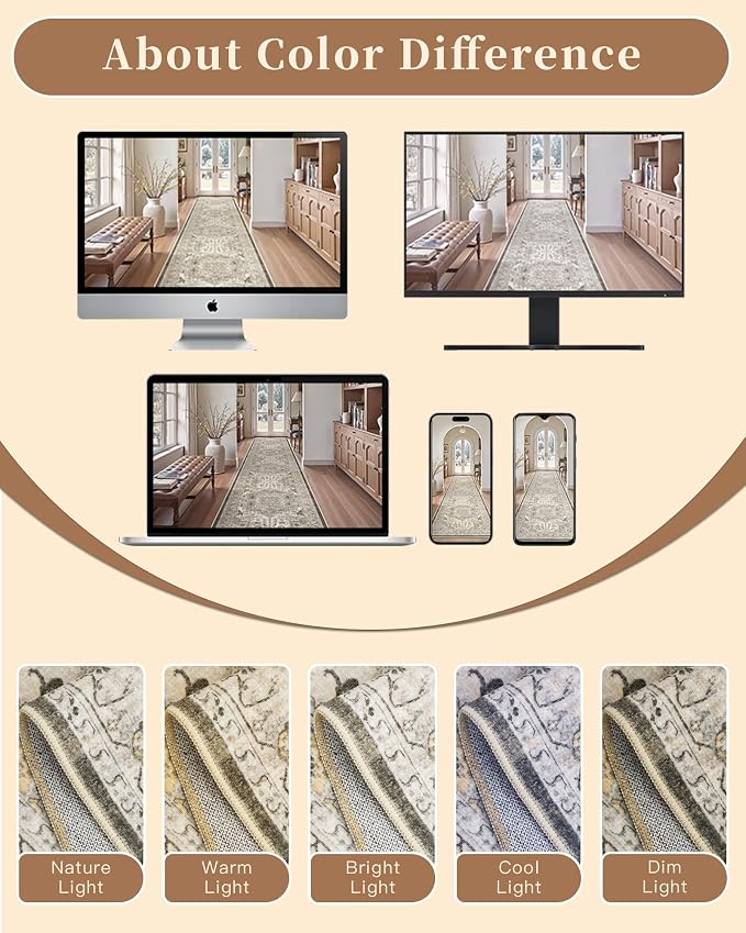Madane Hallway Washable Runner Rug - Image 9