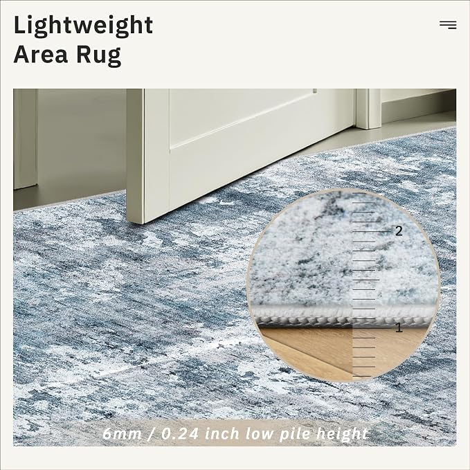 Soalmost 3x5 Rug, Small Area for Kitchen, Machine Washable Non-Slip Throw Rug - Image 7