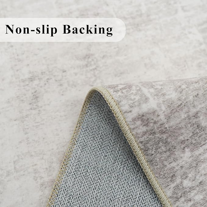 Washable 2x5 Kitchen Runner Rug: Abstract Water Resistant Sink Stove Entryway - Image 3