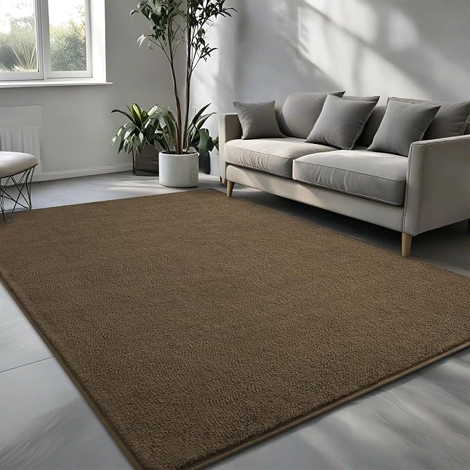 Pettop 5x7 ft Light Brown Area Rugs - Image 2