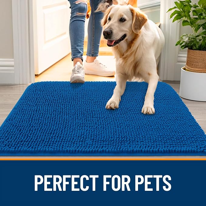 OLANLY Dog Door Mat for Muddy Paws 40x32, Absorbs Moisture and Dirt, Absorbent - Image 6