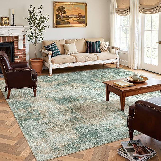 DMOYEST 10x14 Area Rug for Living Room, Washable & Non Slip Large Indoor Carpet - Image 4