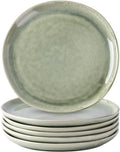 AmorArc Ceramic Plates Set of 6, 8.5 Inch Stoneware Small Dinner Plates Set | by AmorArc