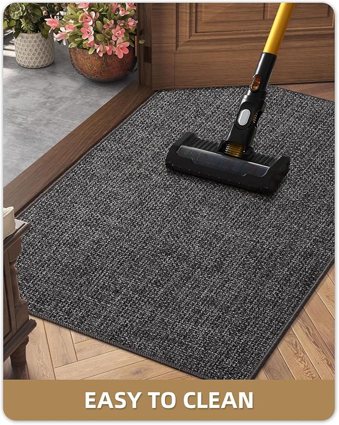 Color&Geometry Ultra Thin Indoor Door Mat 36"x56", Non Slip Rubber Backed Dirt - Image 7