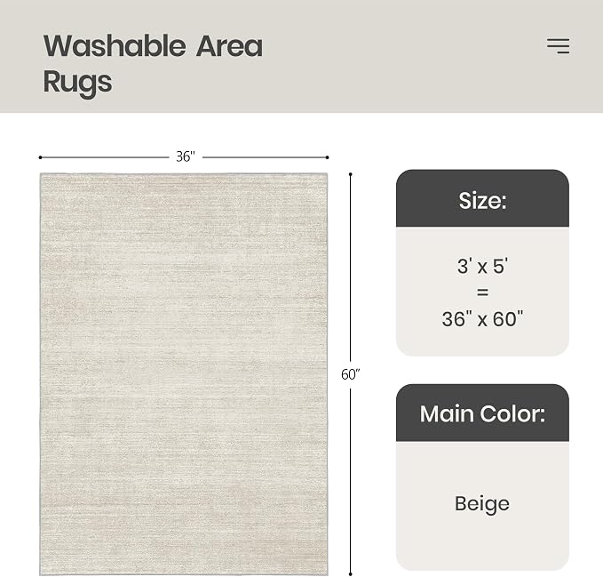 Valenrug Washable Rugs 3x5 - Image 2