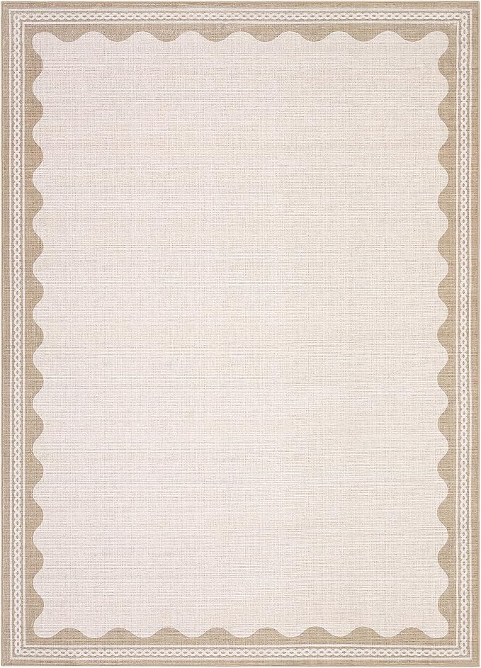 GarveeHome Scalloped Washable Rugs 5x7 Rug - Image 4
