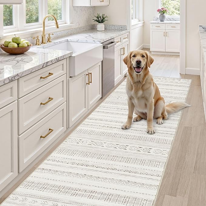 cotiled Hallway 2.6x10 Runner Rugs: Washable Boho Rugs - Image 4