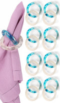Epoxy Resin Napkin Rings, handcrafted resin, scratch-resistant, smooth edges by CLEENTABLE