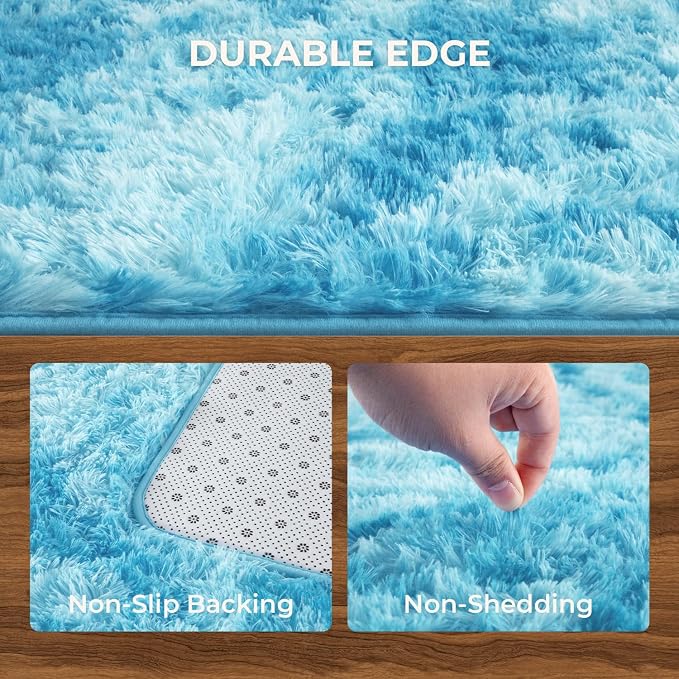 Litanika 8x10 Fluffy Shag Faux Fur Area Rug - Image 6
