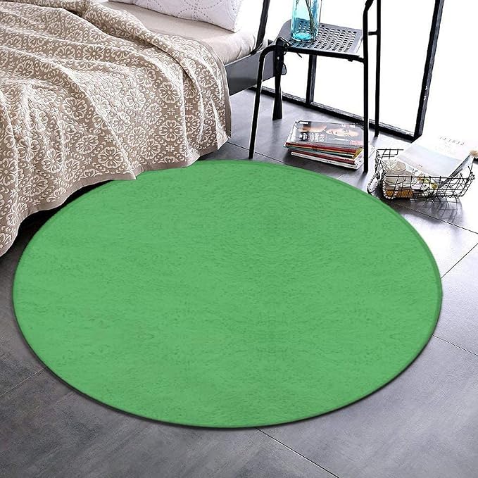 Room Sofa Yoga Soft Round Carpet, Home Decor Non Slip Kitchen Office Circle Rug - Image 2