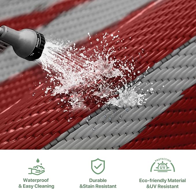 GENIMO Outdoor Rug Waterproof 8'x10' - Image 5