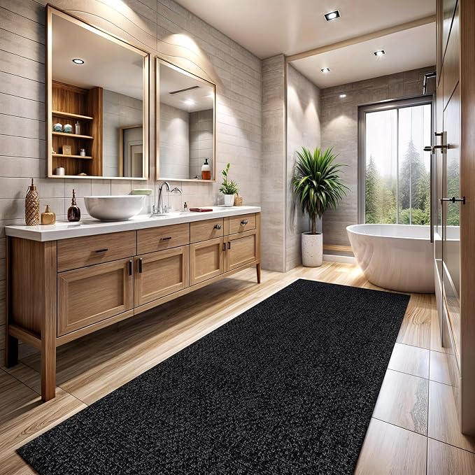 CAMILSON Easy Jute Rug 2x3, Indoor Outdoor Dark Gray Color Farmhouse Area Rugs - Image 4