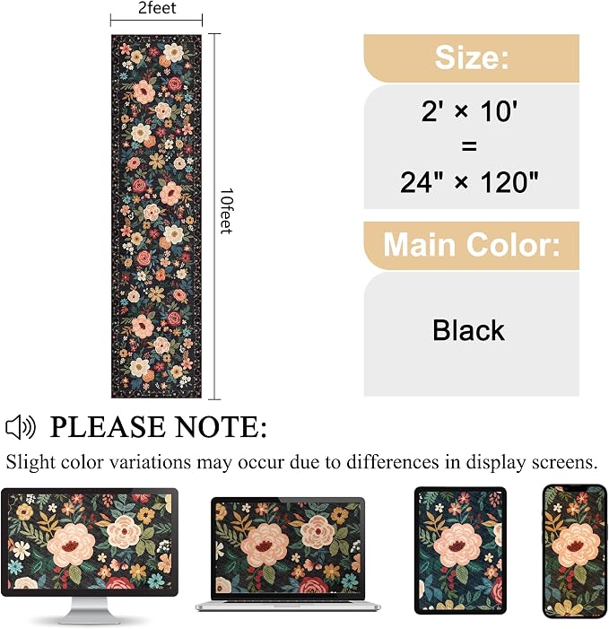 DUKINO Runner Rug, 2x10 Kitchen Runner Rug - Image 2