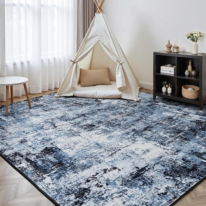 Rugflix 6x8 Area Rugs for Living Room, Washable Large Rug Stain-Resistant Low - Image 8