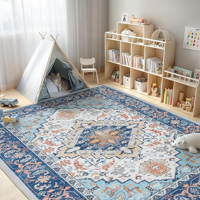 Lofus 9x12 Area Rugs for Living Room, Washable Area Rug, Rugs for Bedroom - Image 3