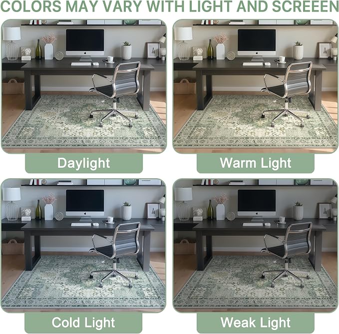 Office Chair Mat for Hardwood Tile Floor, Under Desk Carpet Protector for - Image 6