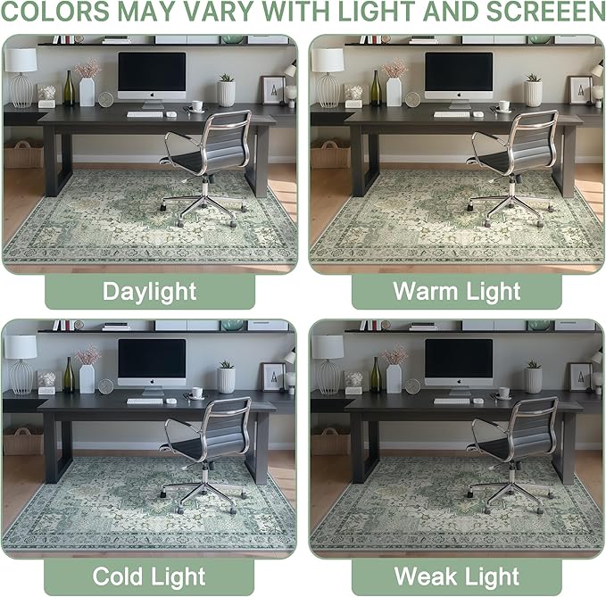 36"x48" Office Chair Mat for Hardwood Tile Floor, Under Desk Carpet Protector - Image 6