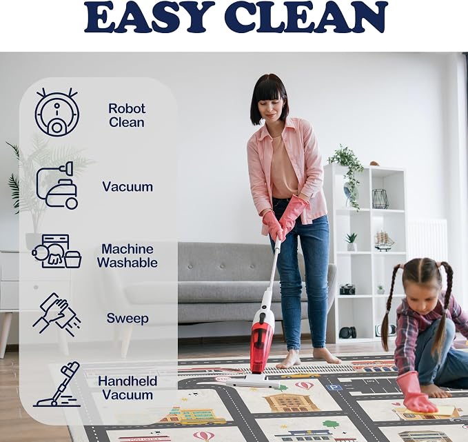 5x7ft Kids City Road Car Play Rug - Image 6