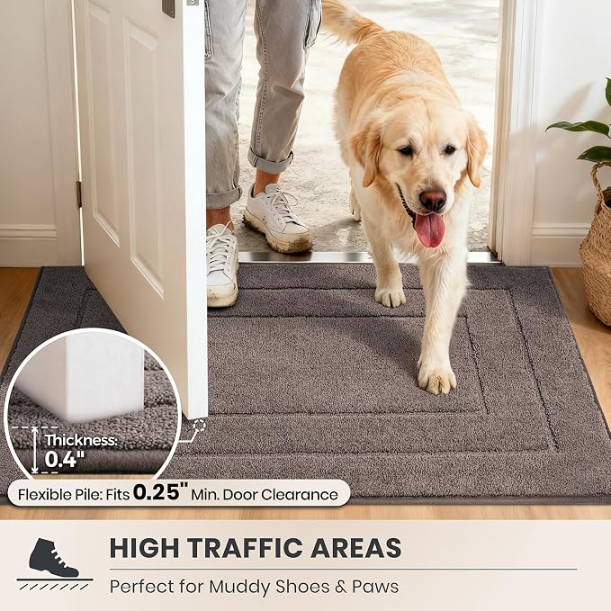 PURRUGS Dirt Trapping Door Mat 24" x 59", Non-Slip/Skid Machine Washable - Image 6