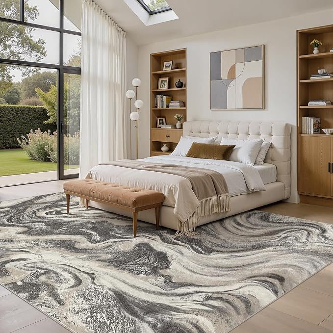 DMOYEST Living Room Area Rugs-6x9 Abstract Large Soft Indoor Washable Rug - Image 6