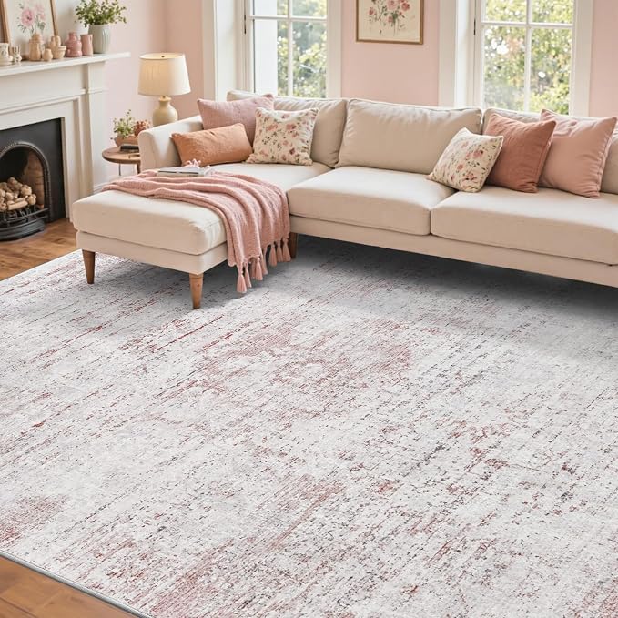 5x7 Ft Area Rugs for Living Room, Soft Non-Slip Washable Rugs Modern Abstract - Image 3