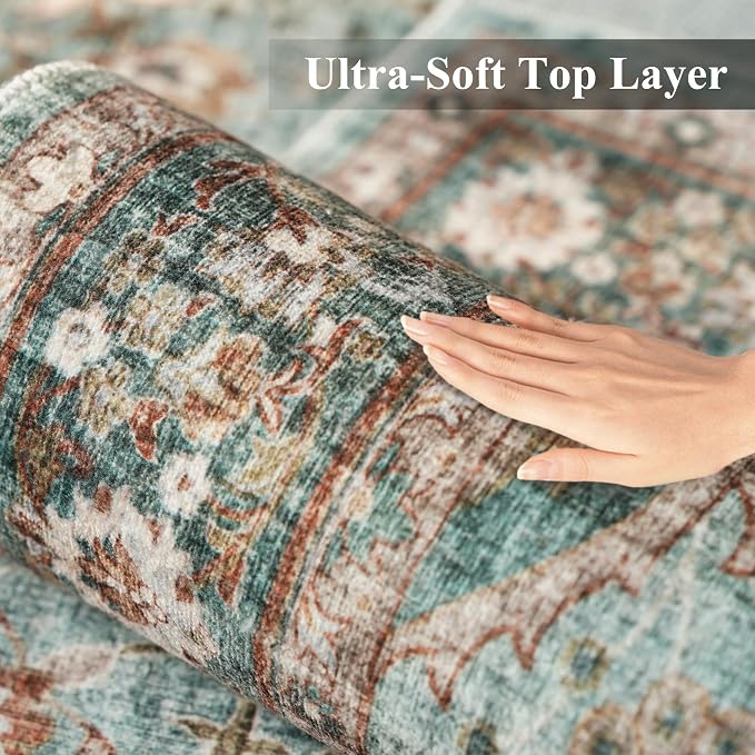 TOPRUUG Washable Oriental Area Rug - Image 4