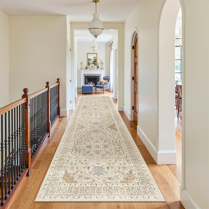 Madane Hallway Rug 3x10, Kitchen Rugs Washable Entryway Rug 10ft Vintage - Image 3