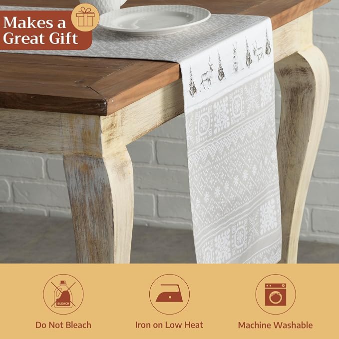 Maison d' Hermine Table Runner 100% Cotton 14.50" x 60" | Table Runners 60 - Image 5