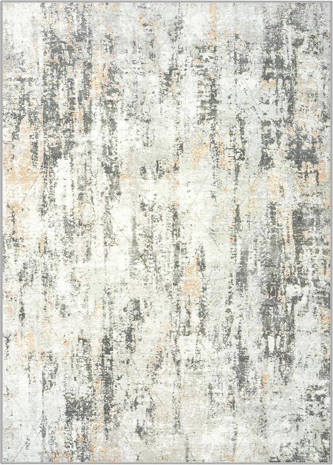 8x10 Area Rugs Washable Rug: Modern Abstract Living Room Rug Soft Anti-Skid - Image 2