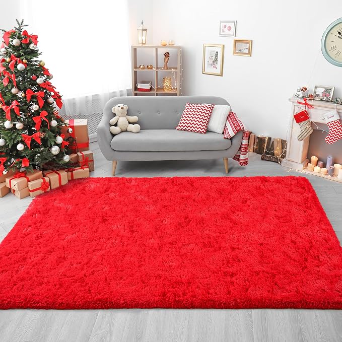 Chicrug Soft Area Rugs for Bedroom Living Room Plush Fluffy Rug 5x8 Feet - Image 9