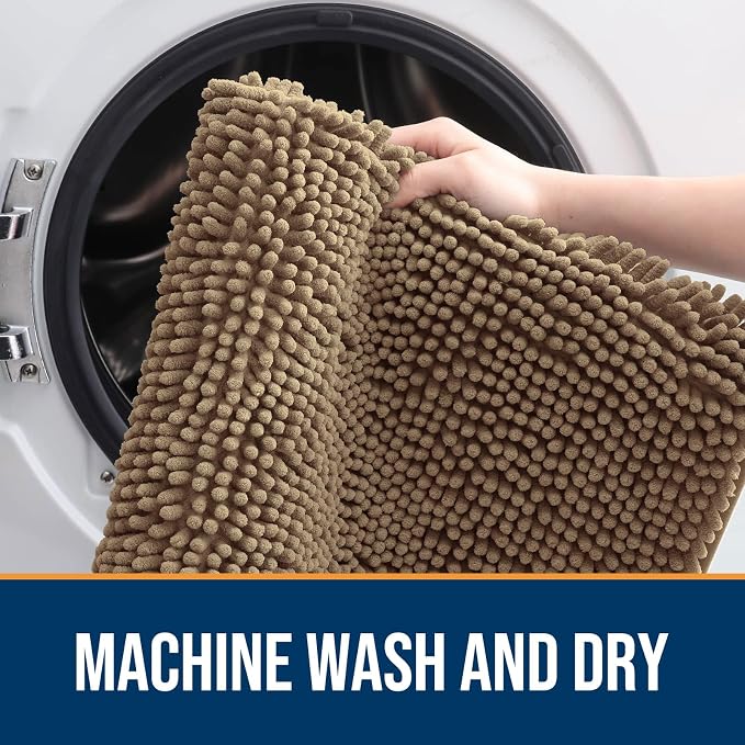 OLANLY Dog Door Mat for Muddy Paws 47x24, Absorbs Moisture and Dirt, Absorbent - Image 5