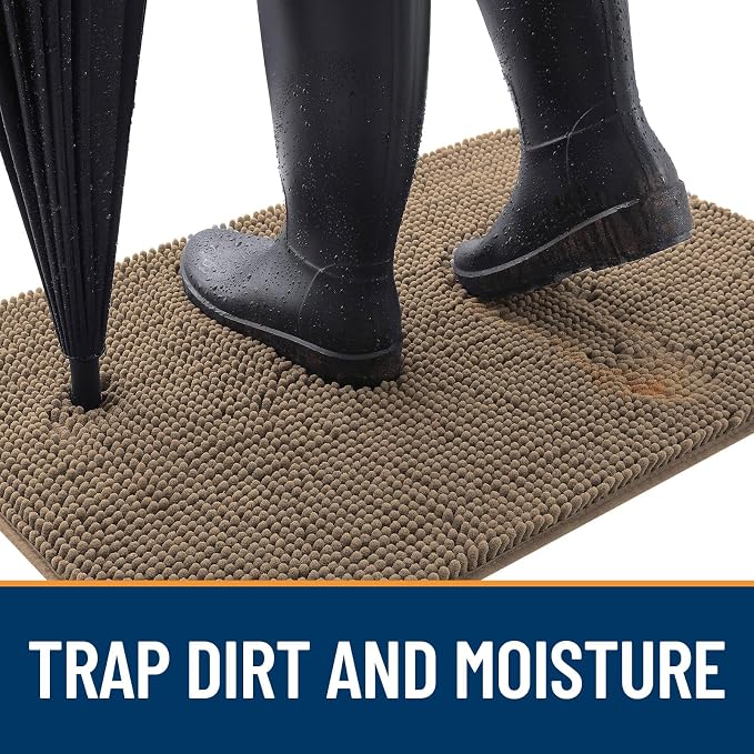 OLANLY Dog Door Mat for Muddy Paws 70x32, Absorbs Moisture and Dirt, Absorbent - Image 2