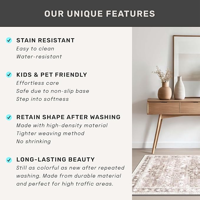 Hazo Haus Beige Boho 3x16 Extra Long Runner Rug - Image 5