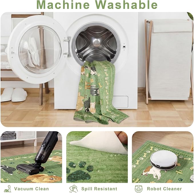 DUKINO 2.6x8 Washable Runner Rug - Image 8
